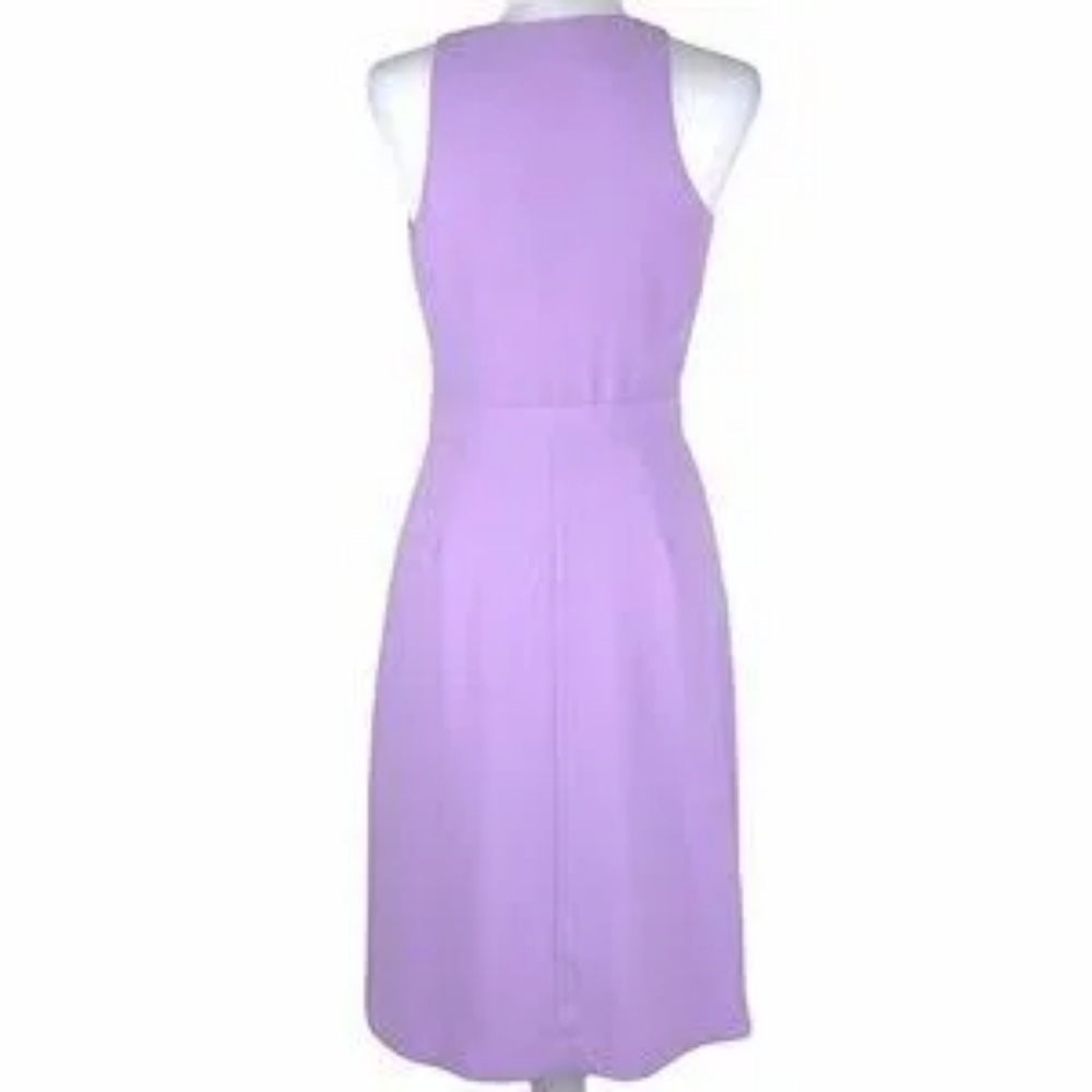 Banana Republic midi sleeveless dress lavender size 2 nwot - Picture 8 of 15